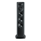 F345 - Black - 3-Way Triple 5.25-Inch (130mm) Floorstanding Loudspeaker - Front